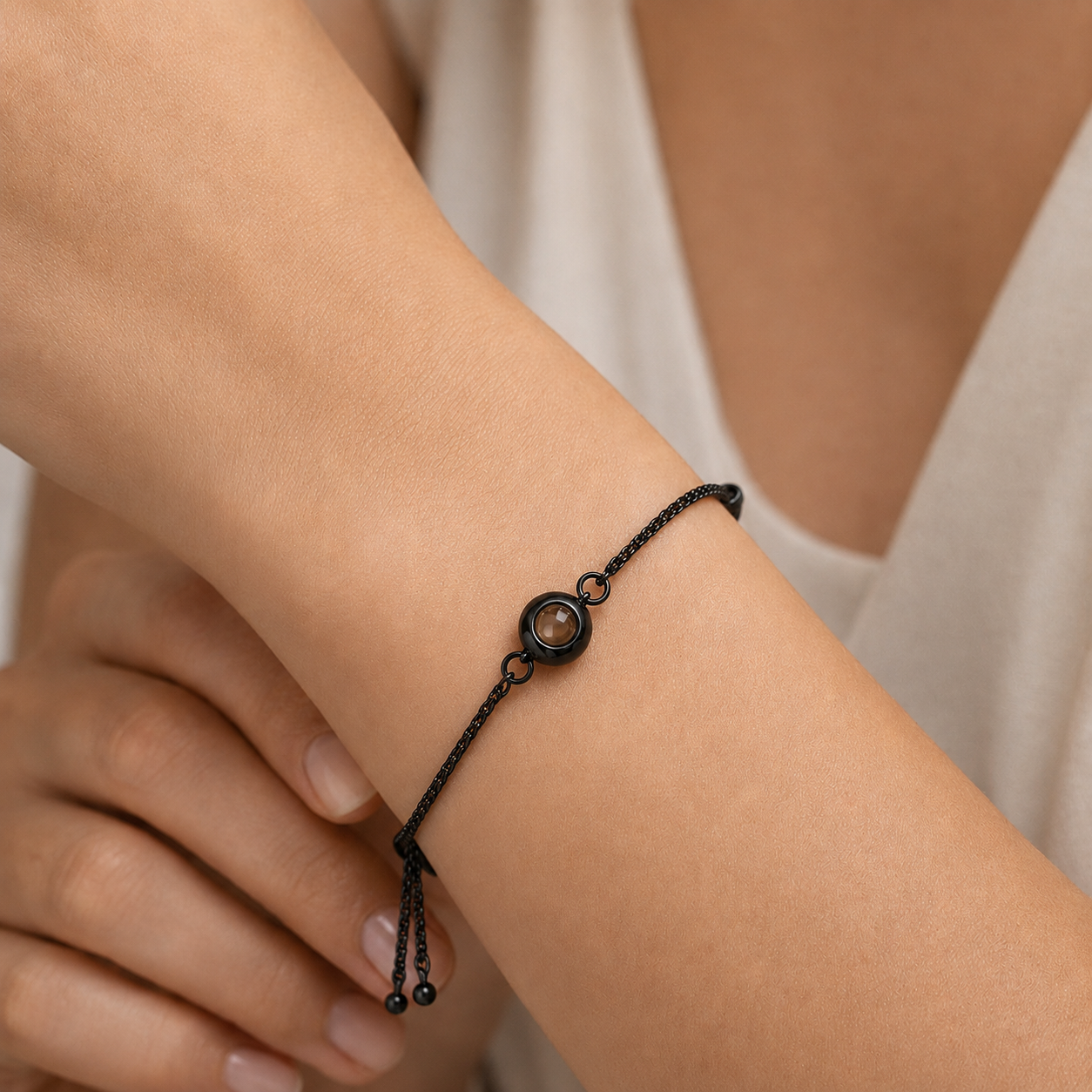 Midnight Black Memory Bracelet