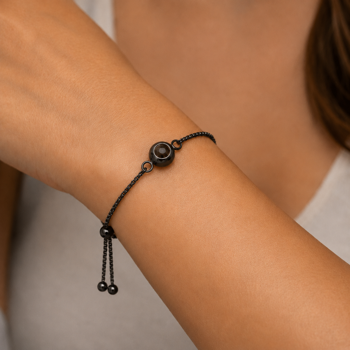 Midnight Black Memory Bracelet